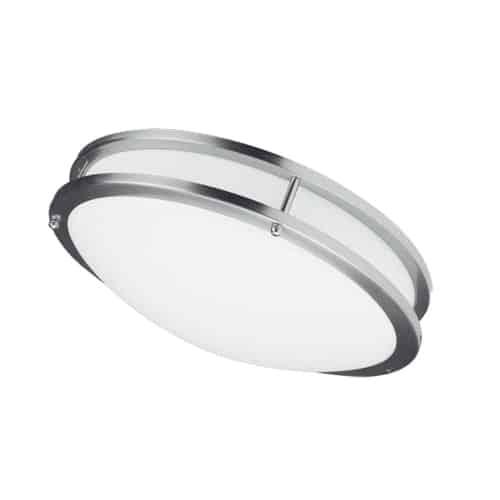 Ceiling Flush 26W 410mm (16''),Satin Chrome - Dainolite