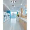 22W Flush Mount w/ Polished Chrome Metal Shade - Dainolite
