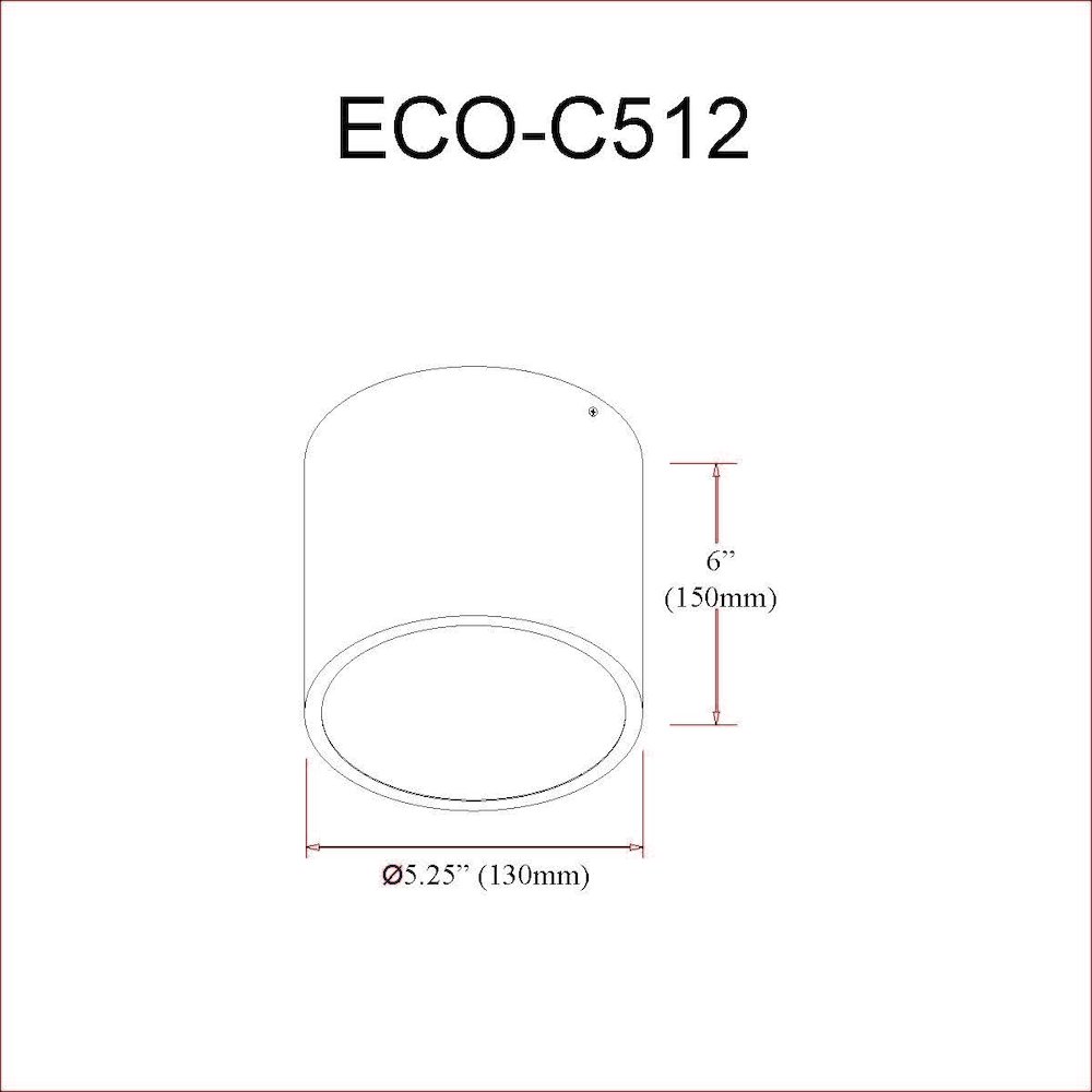 12W Flush Mount Aged Brass with Frosted Acrylic Diffuser - Dainolite
