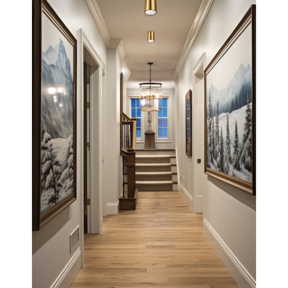 12W Flush Mount Aged Brass with Frosted Acrylic Diffuser - Dainolite