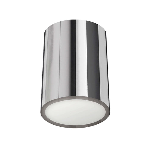12W Flush Mount Polished Chrome with Frosted Acrylic Diffuser - Dainolite