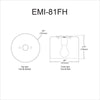 1LT Incand Flush Mount,  MW Shade - Dainolite