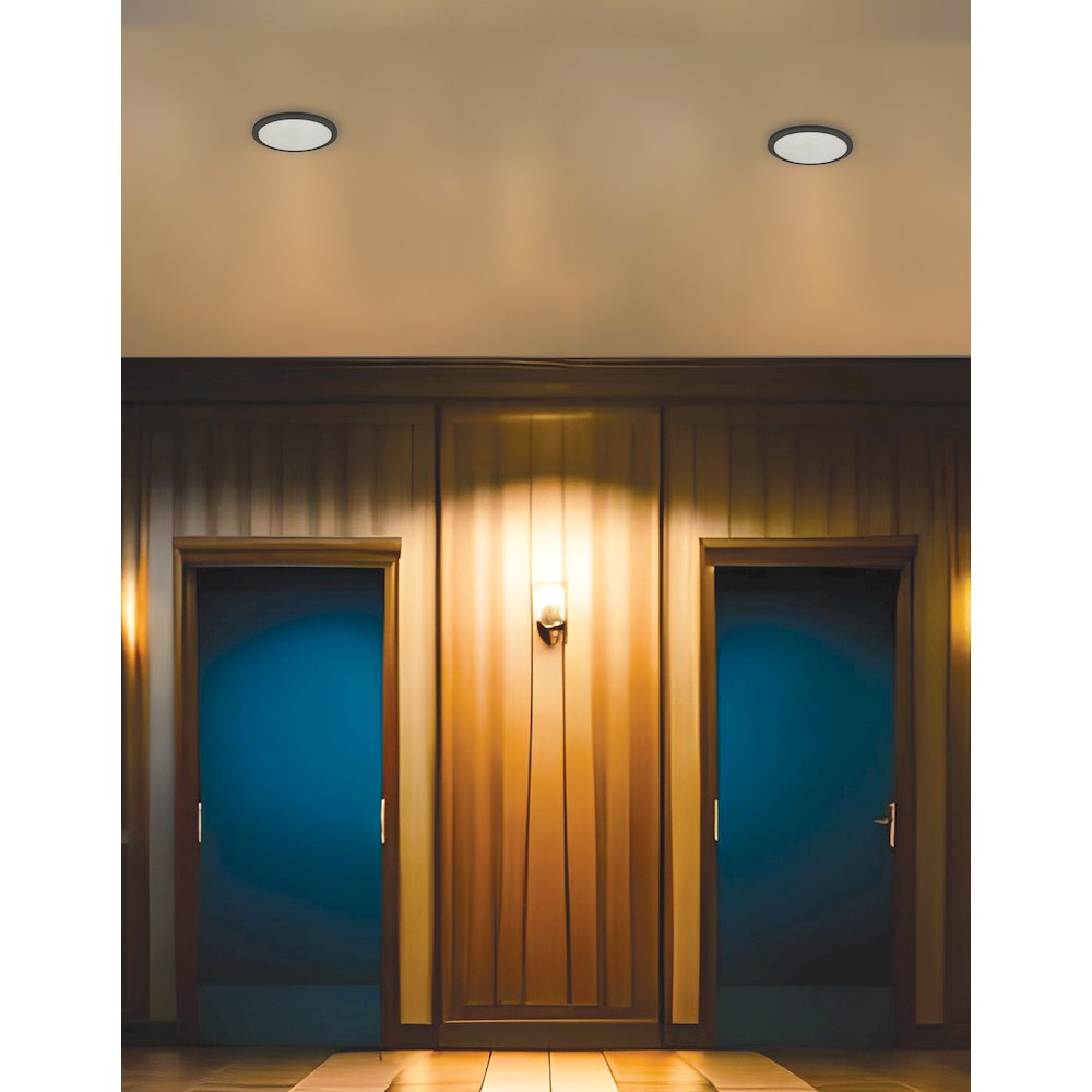 8W Matte Black Flush Mount - Dainolite