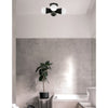 4 Light Incandescent Flush Mount Matte Black - Dainolite