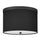 2 Light Flush Mount Matte Black with Black Shade - Dainolite