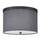 2 Light Flush Mount Matte Black with Grey Shade - Dainolite