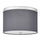 2 Light Flush Mount Polished Chrome with Grey Shade - Dainolite