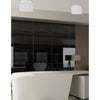 2 Light Flush Mount Polished Chrome with White Shade - Dainolite