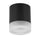 15W Flush Mount in Matte Black w/ Clear & Frosted Acrylic Diffuser - Dainolite