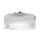 1 Light Flush Mount in Polished Chrome w/ Fluted Glass - Dainolite
