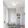 1 Light Flush Mount in Aged Brass w/ Fluted Glass - Dainolite
