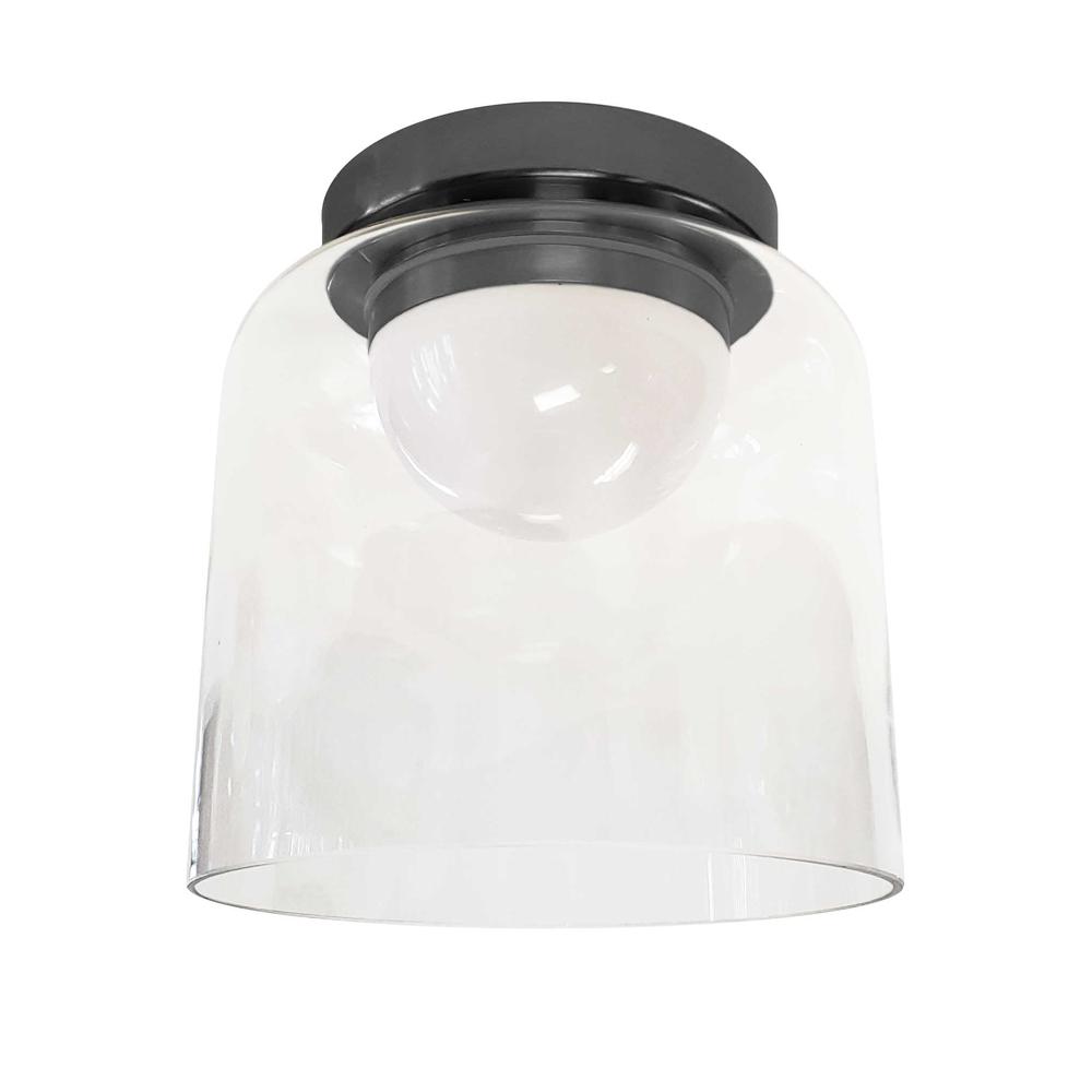 10W Flush Mount, MB, CLR Glass - Dainolite