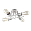 4LT Semi-Flush Mount, Burnished Chrome Finish - Dainolite