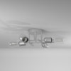 4LT Semi-Flush Mount, Burnished Chrome Finish - Dainolite