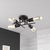 4LT Semi-Flush Mount, Espresso Finish - Dainolite