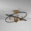 4LT Incandescent Semi Flush, VB and MB - Dainolite