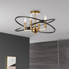 4LT Incandescent Semi Flush, VB and MB - Dainolite
