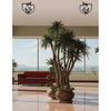 4 Light Flush Mount in Matte Black - Dainolite
