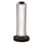 10W Matte Black Table Lamp w/ Clear Fluted Glass - Dainolite