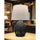 1 Light Table Lamp in Black w/ Beige Shade - Dainolite