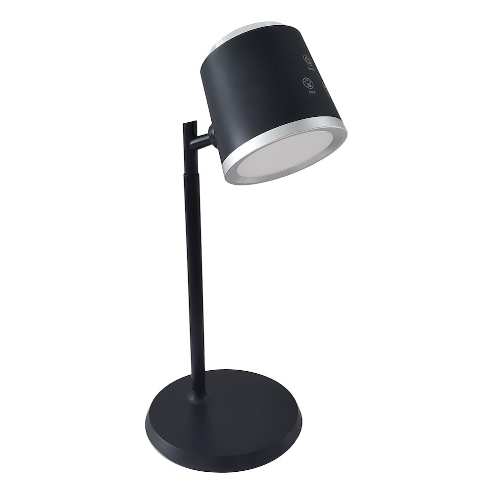 6W Table Lamp in Matte Black w/ Detachable Head - Dainolite