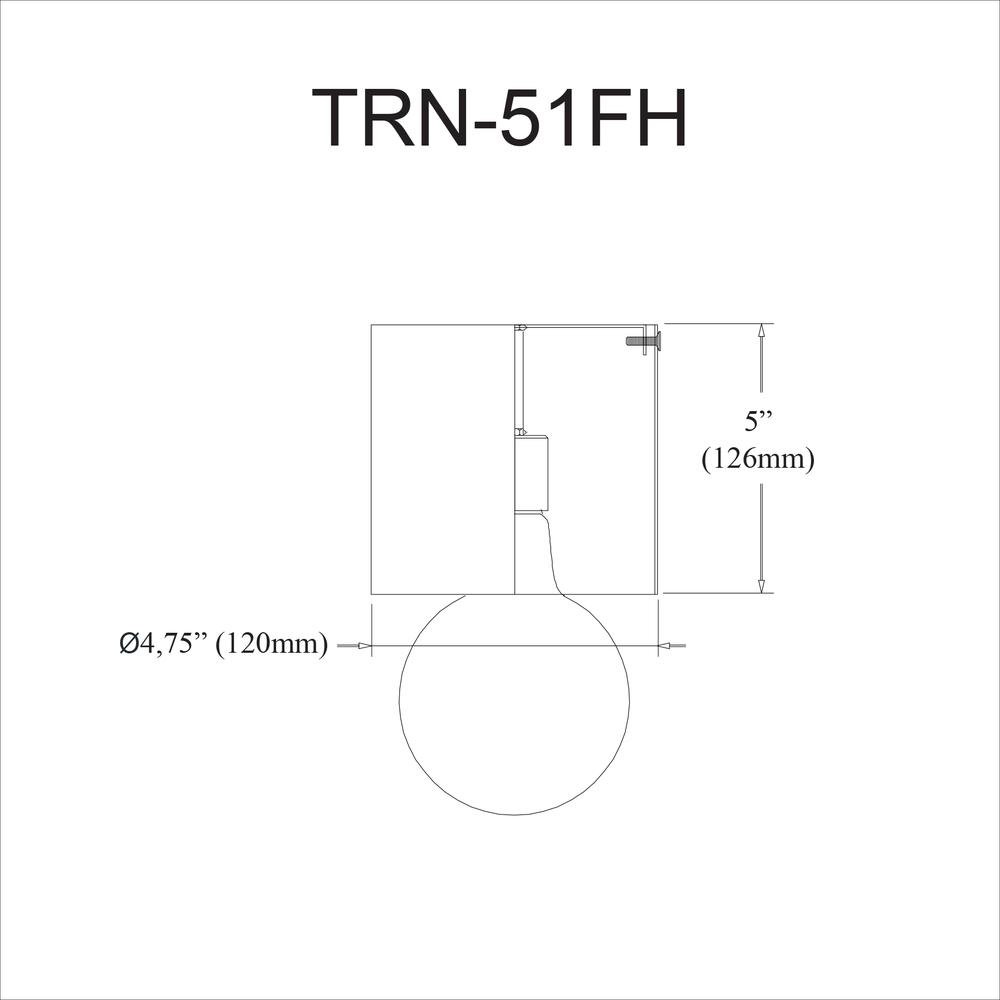 1LT Flush Mount,  AGB - Dainolite
