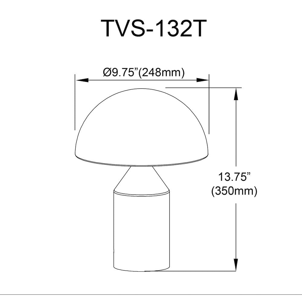 2 Light Table Lamp in Aged Brass - Dainolite