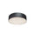 20W Flush Mount in Matte Black w/ Alabaster Diffuser - Dainolite