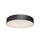 30W Flush Mount in Matte Black w/ Alabaster Diffuser - Dainolite