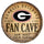 Georgia Bulldogs Sign Wood 14 Inch Round Barrel Top Design - WinCraft