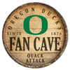 Oregon Ducks Sign Wood 14 Inch Round Barrel Top Design - Special Order - WinCraft