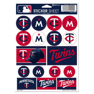 Minnesota Twins Decal Sheet 5x7 Vinyl - WinCraft