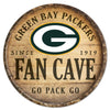 Green Bay Packers Sign Wood 14 Inch Round Barrel Top Design - Wincraft