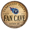 Tennessee Titans Sign Wood 14 Inch Round Barrel Top Design - Wincraft