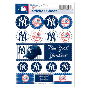 New York Yankees Decal Sheet 5x7 Vinyl - WinCraft