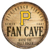 Pittsburgh Pirates Sign Wood 14 Inch Round Barrel Top Design - Special Order - Wincraft