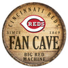Cincinnati Reds Sign Wood 14 Inch Round Barrel Top Design - Special Order - Wincraft