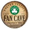 Boston Celtics Sign Wood 14 Inch Round Barrel Top Design - Special Order - Wincraft