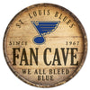 St. Louis Blues Sign Wood 14 Inch Round Barrel Top Design - Special Order - Wincraft