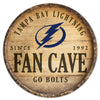 Tampa Bay Lightning Sign Wood 14 Inch Round Barrel Top Design - Special Order - Wincraft