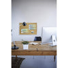 Ghent Natural Cork Bulletin Board with Aluminum Frame, 2'H x 3'W
