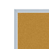 Ghent Natural Cork Bulletin Board with Aluminum Frame, 3'H x 4'W