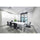 Ghent Aria Low Profile Magnetic Glass Whiteboard, 5'H x 3'W, White