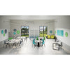 Ghent Coda Low Profile Circular Glassboard, Magnetic, Green, 24'' Diameter