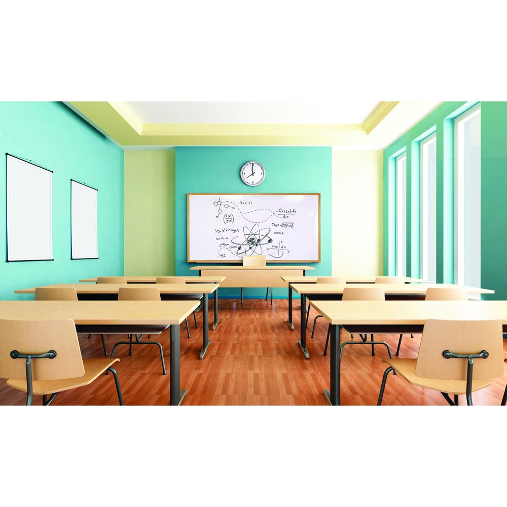 Ghent Magnetic Porcelain Whiteboard with Wood Frame, 3'H x 4'W