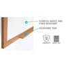 Ghent Magnetic Porcelain Whiteboard with Wood Frame, 3'H x 4'W