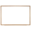Ghent Magnetic Porcelain Whiteboard with Wood Frame, 3'H x 4'W