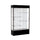 Spirit  48''W x 80''H x 16''D  Lighted Floor Case, White Back, Dk. Bronze Finish, Black Base and Top - Waddell