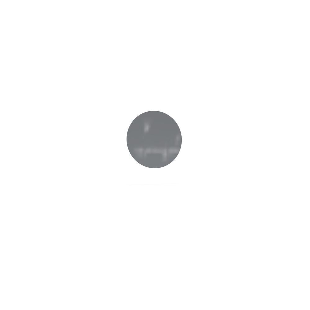 Ghent Coda Low Profile Circular Glassboard, Magnetic, Smoke, 48'' Diameter