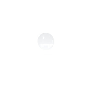 Ghent Coda Low Profile Circular Glassboard, Magnetic, White, 48'' Diameter
